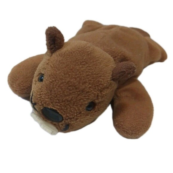 TY Beanie Baby Collection Bucky The Beaver Plush Style 4016 - Picture 3 of 8